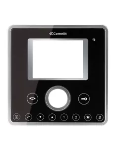 Façade de remplacement noire Comelit 6101n pour vidéo Planux