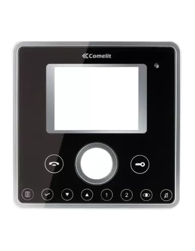 Façade de remplacement noire Comelit 6101n pour vidéo Planux