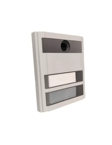 Module Vimar 90C2 avec 2 boutons et verrouillage, gris clair RAL 7035