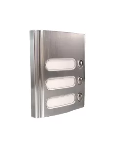 Module supplémentaire en aluminium à 3 boutons Vimar 8053/39 Galileo