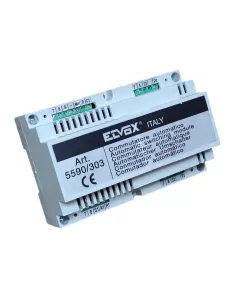 Commutateur de système audio Vimar 5590/303 : 1 sortie vidéo externe, 2 sorties audio.