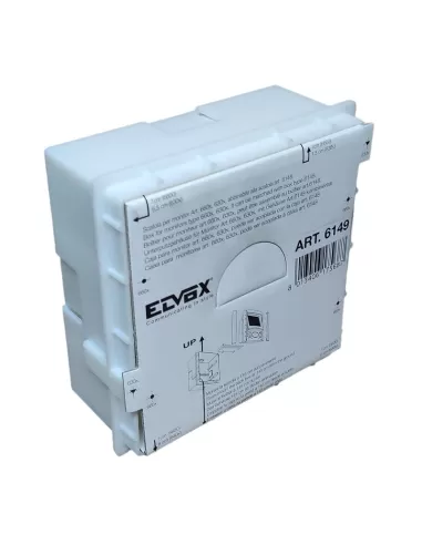 Boîtier d'interphone vidéo encastré Vimar 6149 à 8 modules