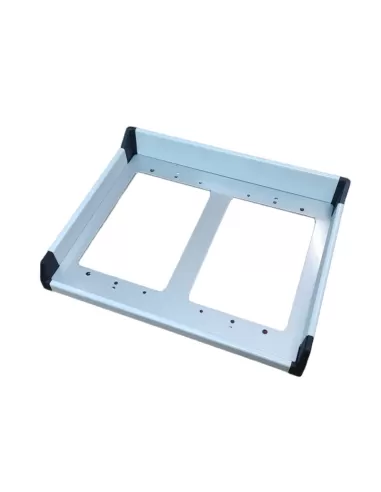 Cadre Vimar 9221 pour 2 modules 2x1 Gris clair