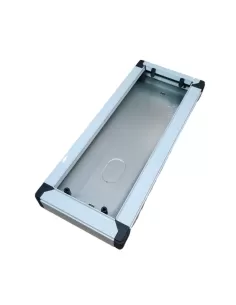 Caja de pared Vimar 9312 de 2 módulos, color gris claro, para combinar con el protector de lluvia 9212.