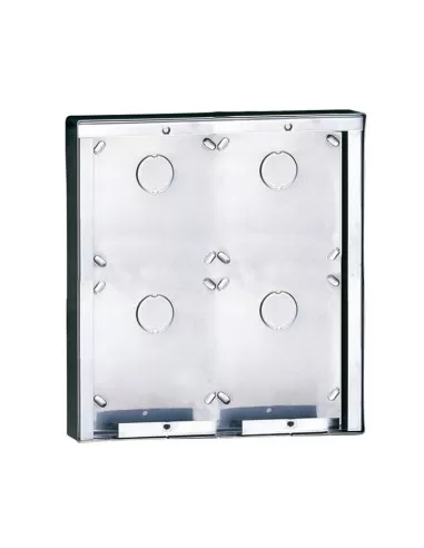 Comelit 3316//4 vitrina de pared de acero inoxidable 4 módulos
