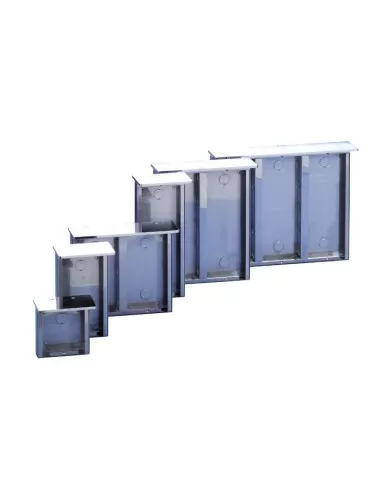 Comelit 3319//2 Powercom serie Carcasa de pared impermeable de 2 módulos