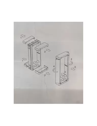 Bpt 61805700 tmws//2-ag frame 1pos 2 ag modules