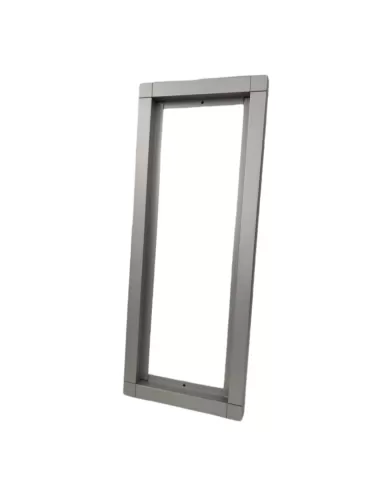 Siedle cadre multiple 3 modules argent métallisé inox