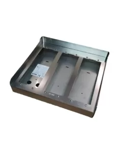 Vimar 1E23 Wall Box 3 Plates 2 Modules Steel