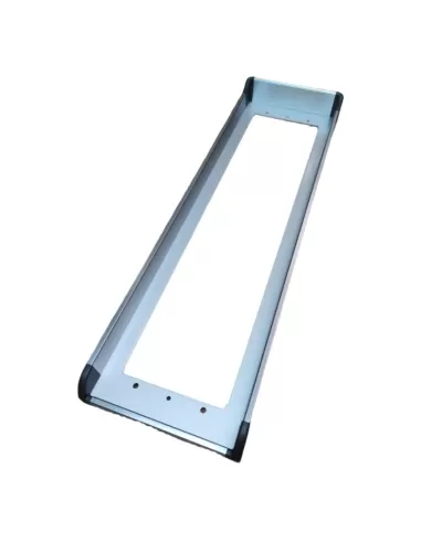 Cadre Vimar 9213/39 avec protection, 3 modules, 1 rangée, anodisé