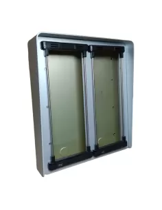 Coffret Urmet 825//56 avec visière anti-pluie 6 modules 2 rangées x 3 modules pour série kombi