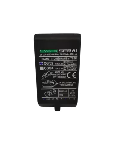 Serai 25 22 og//02 trasmettitore a dip bicanale a 433 92