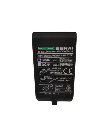 Serai 25 22 og//02 trasmettitore a dip bicanale a 433 92