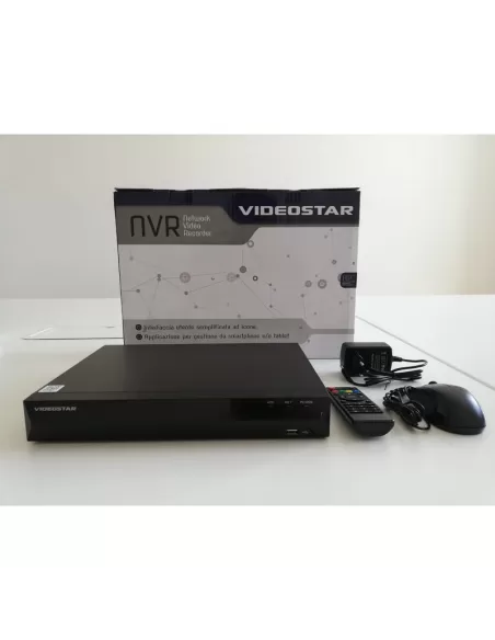 Videostar par top italia srl qvnvr8h4k videostar qvnvr8h4k nvr 8ch,h 265,4k,onvif,1hdd,80mbs