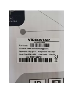 Videostar par top italia srl qvnvr8h4k videostar qvnvr8h4k nvr 8ch,h 265,4k,onvif,1hdd,80mbs 2