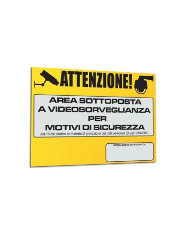 Hiltron tvtrg metal sign for area signaling