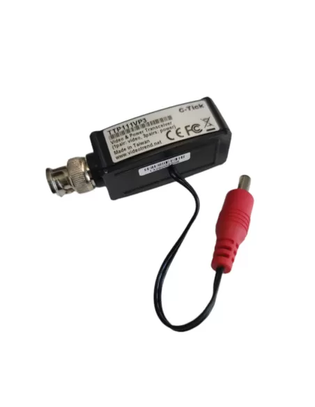 Émetteur passif monocanal Videotrend ttp111vp3 avec connecteur BNC RJ45