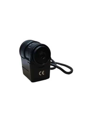 Lens with automatic zoom diaphragm