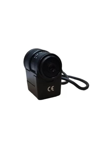 Lens with automatic zoom diaphragm