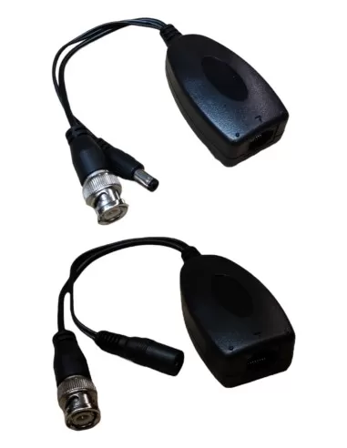 Tx-rx pair for video and 12v on utp