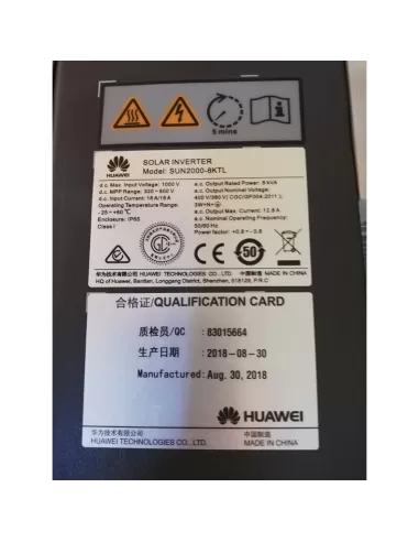 Huawei 01071470-001 sun2000-8ktl inverter fotovoltaico 8000w