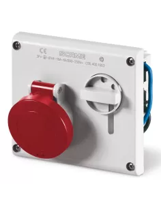 Scame 400.1687 Prise Omni encastrable 3p+n+t16a 6h ip44