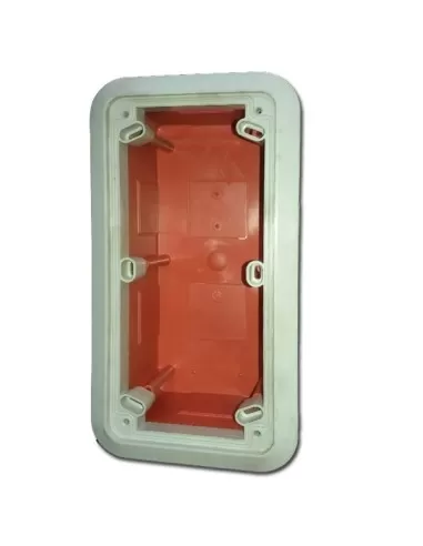 Boîtier encastrable Gewiss pour prises verticales verrouillées 16//32a sans embase porte-fusible ip55 gw66683 verrouillé