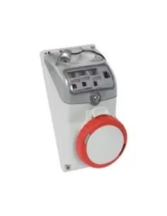 Base de enchufe empotrada con enclavamiento Fanton 73275, 3 pines, 32 A, 400 V, IP67