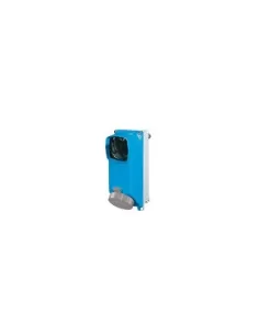 Prise à verrouillage Palazzoli 472323 avec porte-fusible 2P T 16A 12H IP67 aluminium 50V-50 60Hz fusible E16
