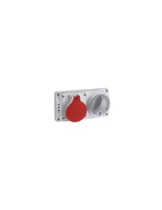 Palazzoli horizontale verriegelte Steckdose 3p t 32a 380v 6h IP44 mit Sicherungshaltersockel 494236 Stecker // Industriesteckdos