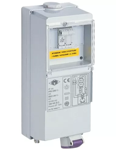 Transf 220//24 1 pr 2p 16a
