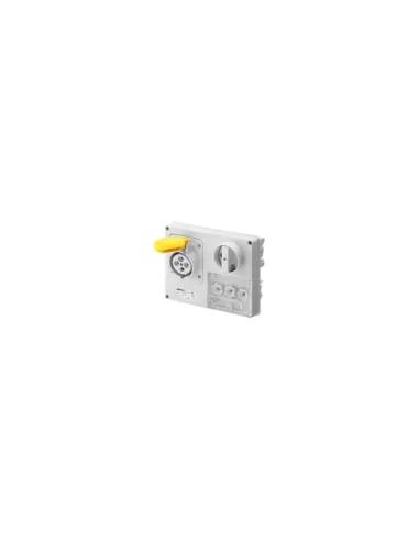 Gewiss gw66123 presa interbloccata orizzontale senza fusibili 2p t 16a 110v 4h cbf