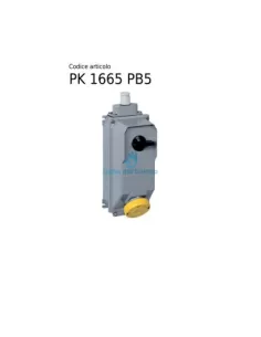 Ilme CE 1665 PB5 Base de enchufe con interbloqueo 16a 3p+n+t 380v 6h 50/60hz ip55