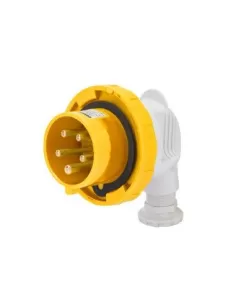 Enchufe Gewiss de 90ø para armario estanco, 3 polos, 16 A, 110 V, 4 horas, gw60106