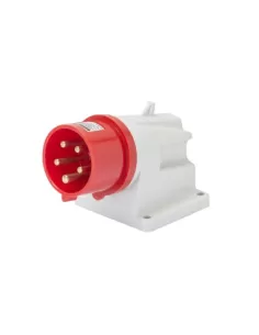 Prise Gewiss 90ø mur protégé 2p t 32a 400v 9h fiches gw60418