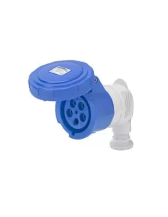 Toma de corriente industrial Gewiss 90ø impermeable, 3 polos, 16 A, 230 V, 9 h, gw62110