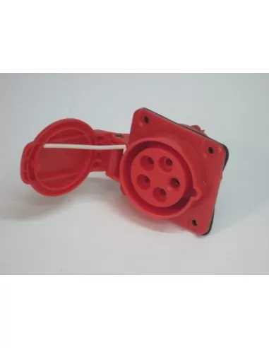 Base fija Gewiss 10ø empotrada protegida 3p n t 16a 400v 6h gw62210 bases industriales