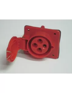 Prise fixe Gewiss 10ø encastrée protégée 3P T 32A 400 6H GW62220