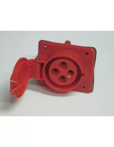 Gewiss prise fixe 10ø encastré protégée 3p t 32a 400 6h gw62220 prises industrielles