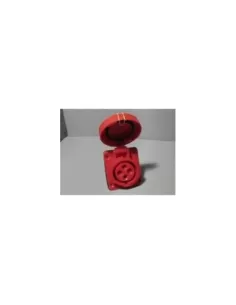 Gewiss prise fixe 10ø encastrée étanche 3p t 16a 400v 6h gw62231 prises industrielles