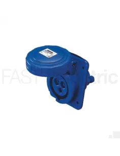 Gewiss prise fixe 10ø encastrée étanche 3p t 32a 500v 7h gw62244 prises industrielles