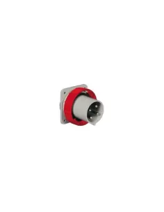 Palazzoli fixed flush-mounted panel plug 63a 2p t 220v 6h ip67 476307 industrial plugs/sockets