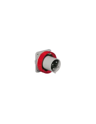 Palazzoli fixed flush-mounted panel plug 63a 2p t 220v 6h ip67 476307 industrial plugs/sockets