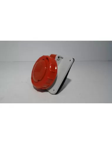 Palazzoli 15° inclined fixed panel socket 3p t 16a 380v ip67 486136