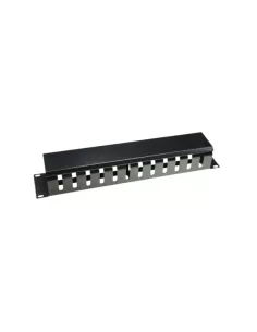Organiseur de câbles Marca Blanca CB-1U 1U noir pour rack