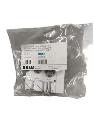 302518 prise r&m cat 5e, 1xrj45//u à enclenchement rapide 10x
