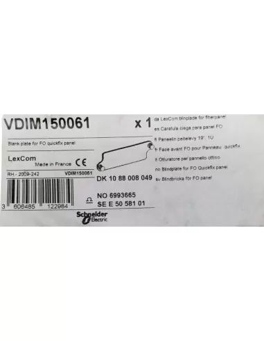 Schneider vdim150061 blind plate for actassi optics