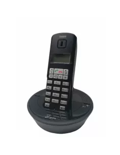 Téléphone sans fil Zen DECT avec port USB pour communication VoIP et Skype (noir)