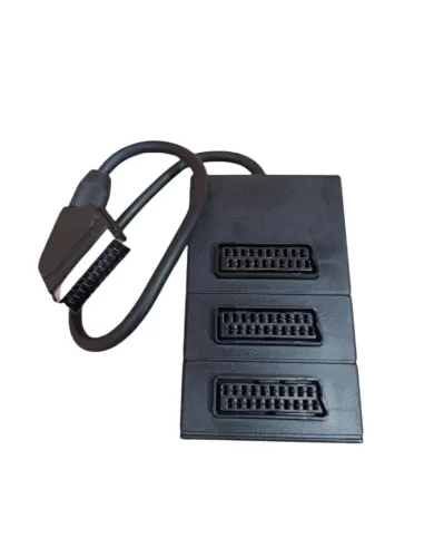 Emiko 20 102 3-slot scart multi-socket//scart 21-pole cable