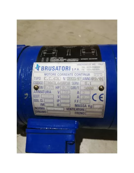 Brusatori cc63l motore cc 0,37kw//0,5hp 3000rpm170//190